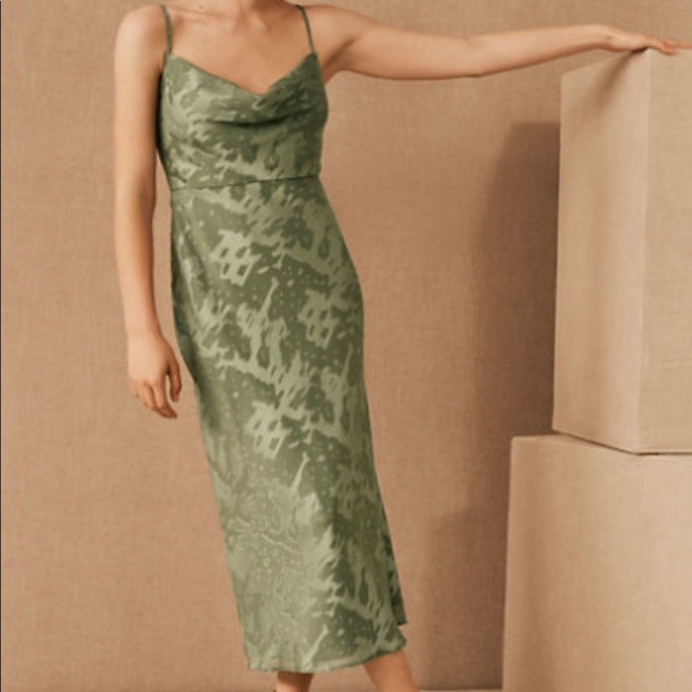 BDHLN midi green dress size 10
